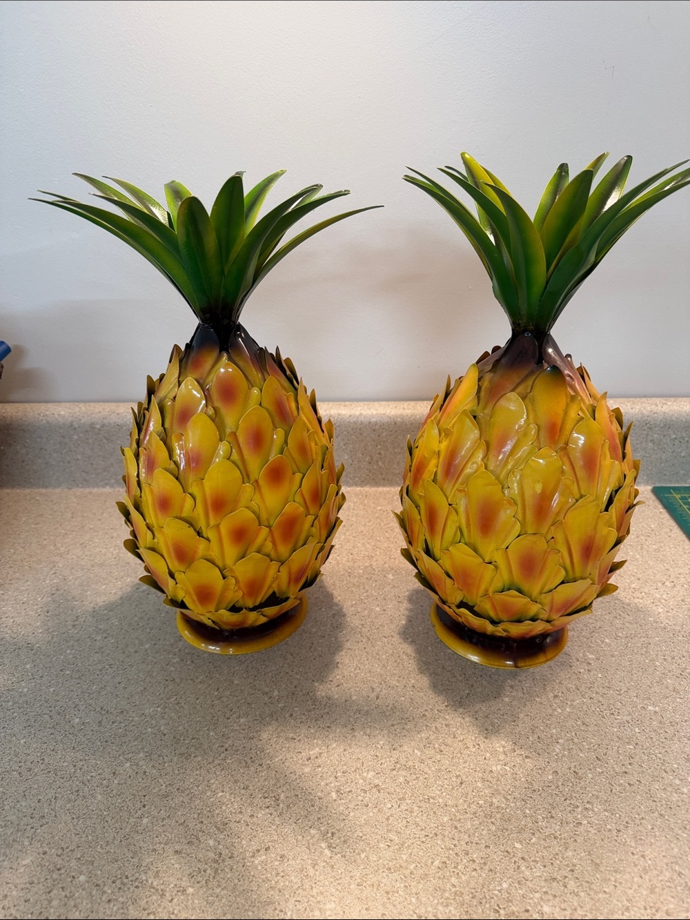 Decorative Pineapple Accent - Green and Yellow Home Accent